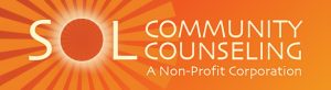 Sol Community Counseling horizontal "Sun" logo
